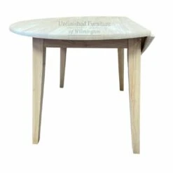 T-42DL 42 Inch Round Drop Leaf Table -Wilmington T 42DL one down