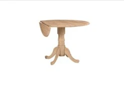 T-42DPT 42-inch Round Drop Leaf Table -Wilmington T 42DP