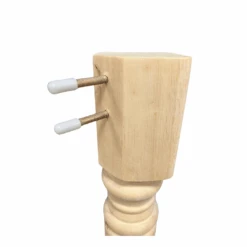 T-71B Table Height Large Turned Leg Kit -Wilmington T 71B bolts