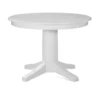 T08-142 Hampton 42″ White Table