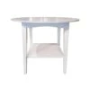 T128-44R-36 Hampton Seaside Pub Table In Chalk And White