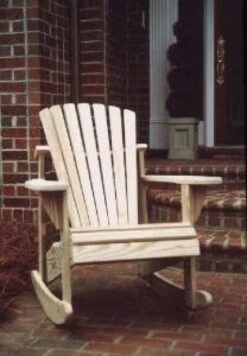 101R-500SSRTA Ready-to-Assemble Weathercraft Pressure Treated Pine Adirondack Rocker With Stainless Hardware RTA