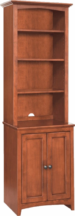 1614 24 Inch Wide McKenzie Alder Cabinet Hutch Top -Wilmington mckBook24inCabinetHutch