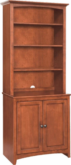 1620 30 Inch Wide McKenzie Alder Cabinet Hutch Top 7 1620 30 Inch Wide McKenzie Alder Cabinet Hutch Top -Wilmington mckBook30inCabinetHutch 1