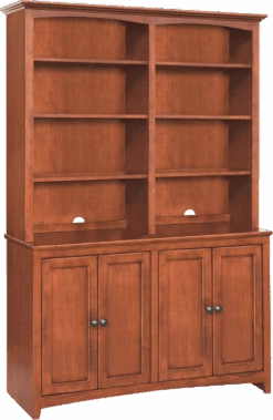 1632 48 Inch Wide McKenzie Alder Cabinet Hutch Top 8 1632 48 Inch Wide McKenzie Alder Cabinet Hutch Top -Wilmington mckBook48inCabinetHutch