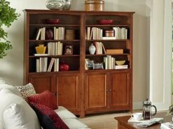 1545 72″ X 36″ Alder McKenzie Bookcase With Lower Doors -Wilmington mckBookColl5 1000 1