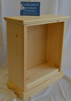 VR2430-10 Amish Pine Bookcase -Wilmington vr2430 10 Side View scaled 1