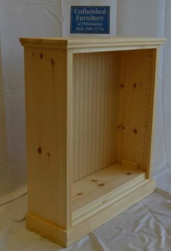 VR3036-10 Amish Pine Bookcase -Wilmington vr3036 10 side view